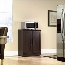 Pemberly Row Engineered Wood Base Storage Cabinet in Dakota Oak