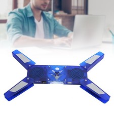 Computer Cooling Pad Foldable USB Cooling Holder With Hub LED Low Noise Hea DANR