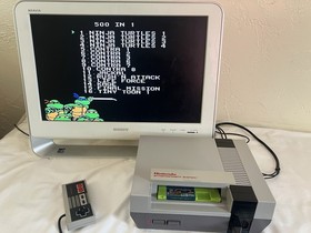Super Games 500 in 1 MultiCart Green NES Nintendo Game Tested Working Free Ship!