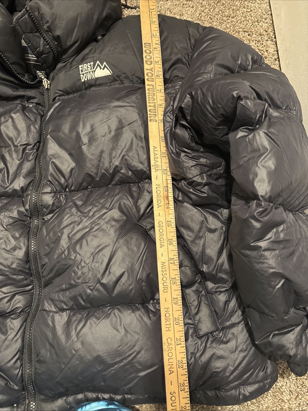 First down black extra large puffer jacket - image 3