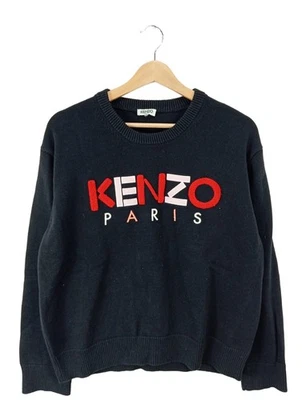 KENZO Pull tricoté Dames Pull T EU 38 noir style décontracté - Photo 1/4