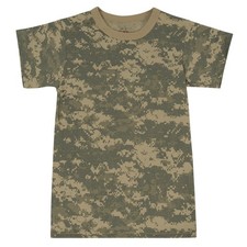 ROTHCO Kids T-Shirt Camo Camouflage Uniform Military Short Sleeve Sz M