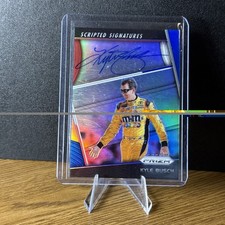 2018 Panini Prizm NASCAR - Kyle Busch - Red, White, & Blue /25 - On Card Auto