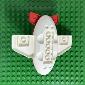 Lego Duplo Red Airplane Plane Midsize Fuselage Tail with Globe In 10805 & 10590