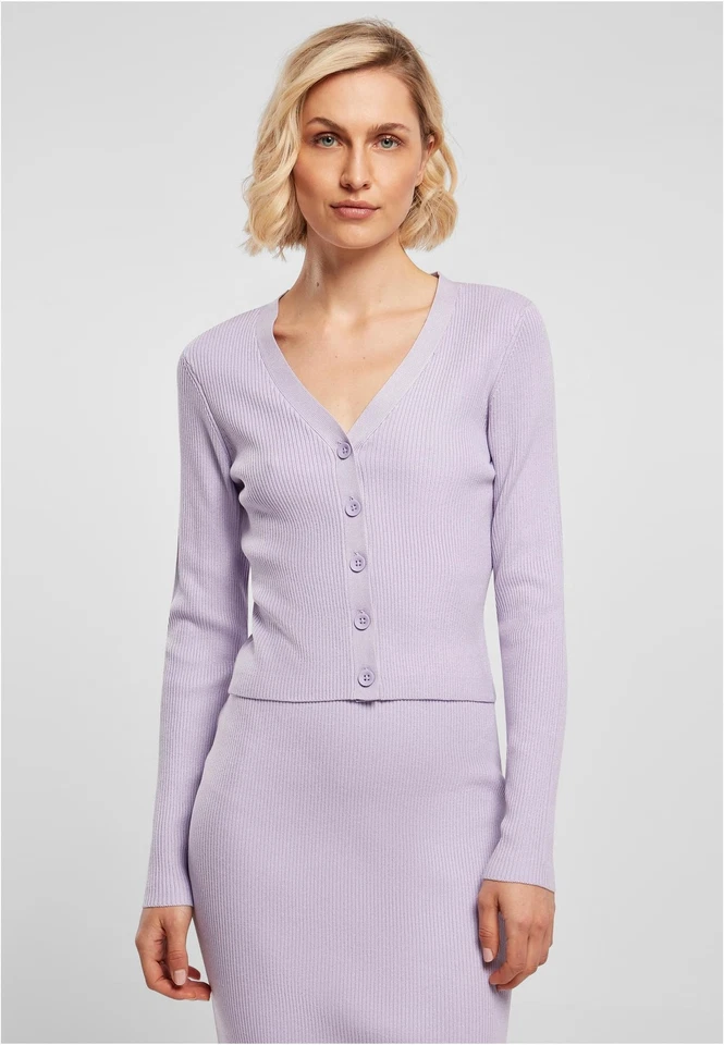 Ladies Short Rib Knit Cardigan XS bis 5XL | Urban Classics | TB4806 - Bild 1 von 1