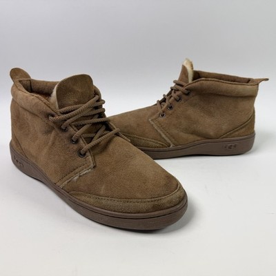 UGG Boots Mens Size 10 Brown Suede Wool Lined Chukka Ankle  display picture 2