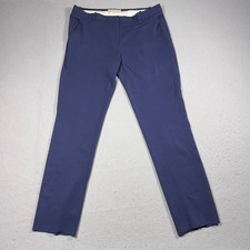 Emilio Pucci Dress Pants Women 12 IT 48 Navy Blue Tailored Italy Designer Luxury
