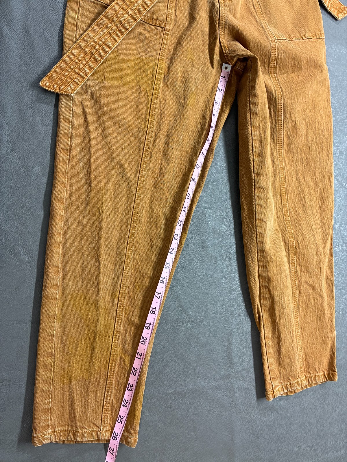 Universal Thread Mustard Utility Overalls Women’s… - image 3