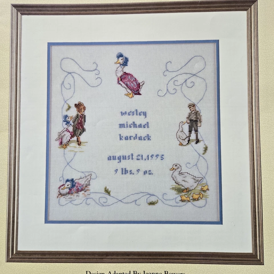 Beatrix Potter Jemima Puddle Duck Birth Sampler Cross Stitch Pattern 646 Geese - Image 2 of 4