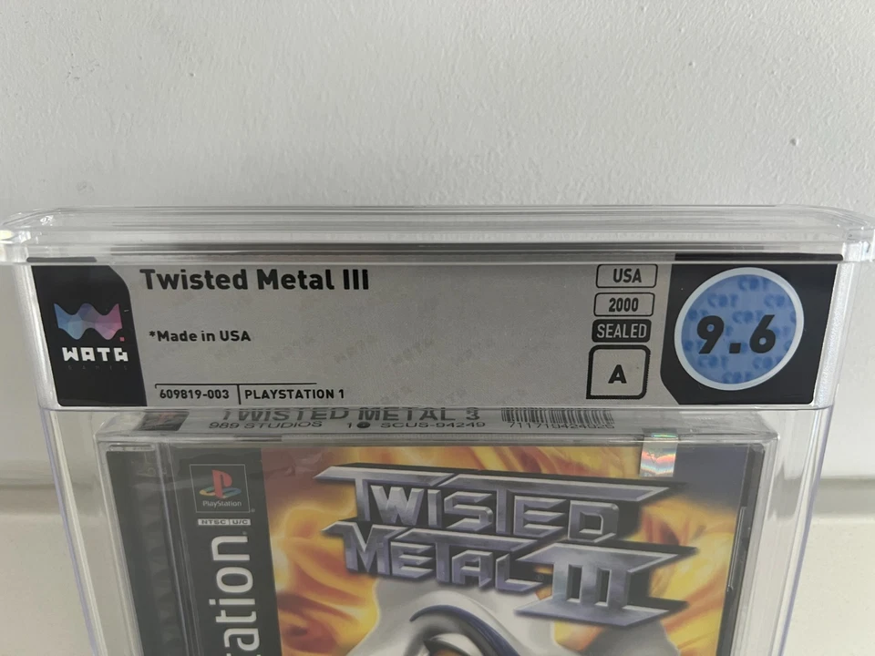 Twisted Metal III (PS1, Playstation 1) WATA 9.6 A New Sealed Graded CGC VGA PSA - Image 4 of 4
