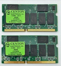 CENTON 2pcs X 512MB SODIMM 144PIN PC133 SDRAM LAPTOP MEMORY FREE SHIPPING