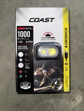COAST RL27R Rechargeable Headlamp   1000 Lumens, Tri-Color LED,Rear Safety Light