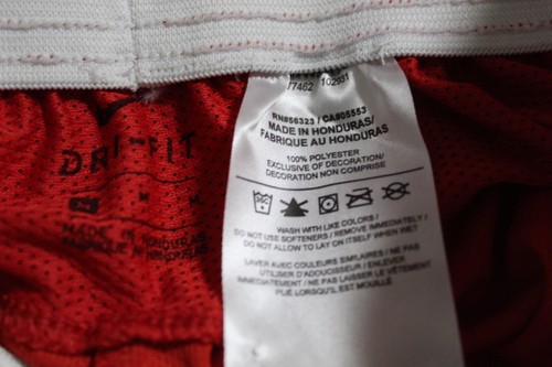 Nike Dri Fit Youth Boys Red Athletic Gym Shorts Size Medium - Picture 4 of 4