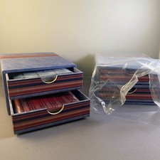 2 Creative Memories PicFolio 4" x 3" Mini Albums Red Blue 2006 4 Total Albums 