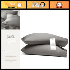 Luxury King Pillowcase Set - 100 Organic Cotton, Buttery Soft Breathable - 2