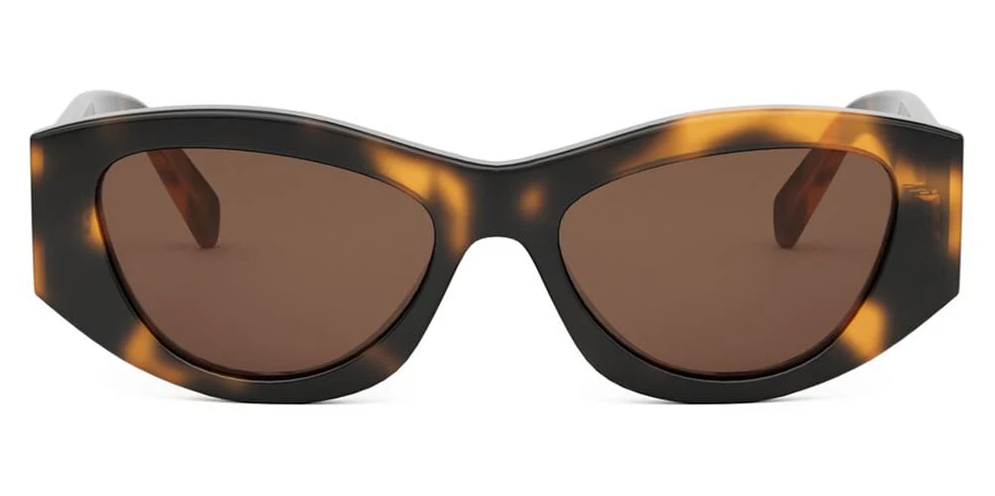 Celine TRIOMPHE CL 40308U 53E Shiny Havana/Brown Geometric Women's