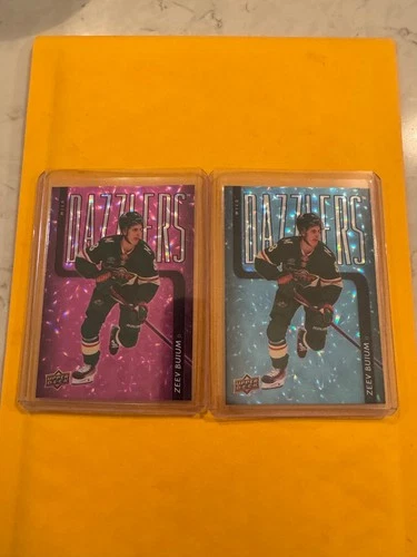 2025-26 UPPER DECK SERIES 2 DAZZLERS+PINK ZEEV BUIUM LOT OF 2