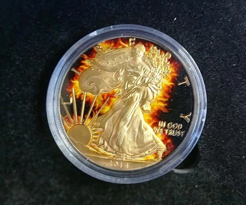 2014 American Silver Eagle "Burning Liberty" 1oz Silver w/COA #206/1000