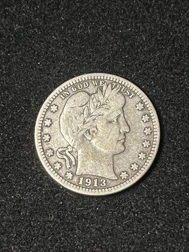1913 barber quarter F