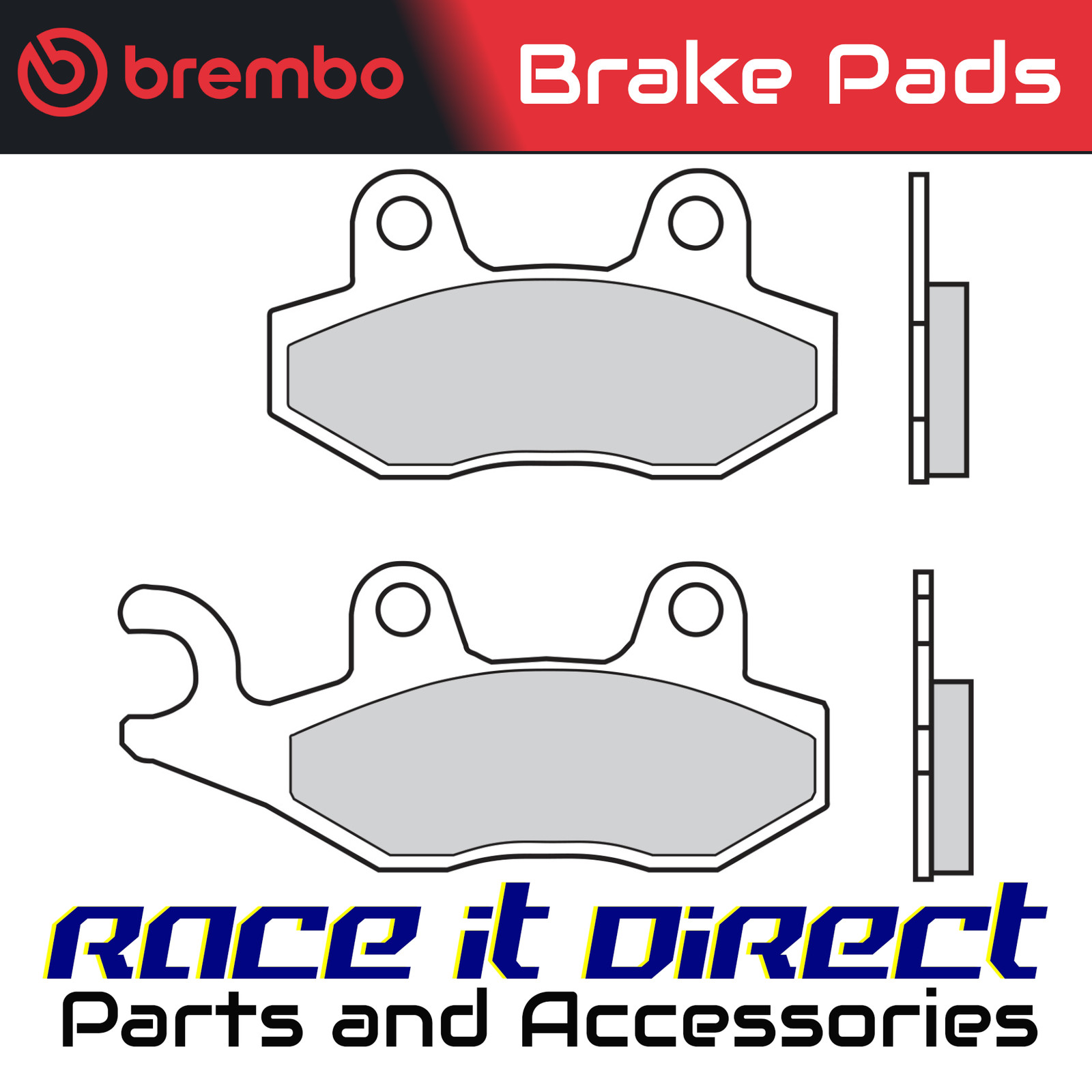 Brake Pads for PEUGEOT 125 DJANGO HERITAGE 2014-2017 Front 76XS Scoot Brembo