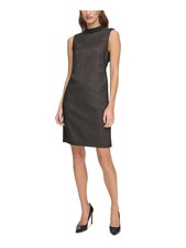 TOMMY HILFIGER Womens Sleeveless Above The Knee Wear To Work Sheath Dress