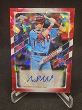 2021 Topps Chrome Red Sapphire - Nick Maton #RA-NMA Rookie Auto /5