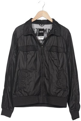 Topman Jacke Herren Anorak Jacket Kurzmantel Gr. L Baumwolle Schwarz #e1hl7as
