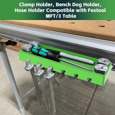 Festool MFT3 Clamp Rack x6 Bench Dog Holder Utility Rack Pencil Tray