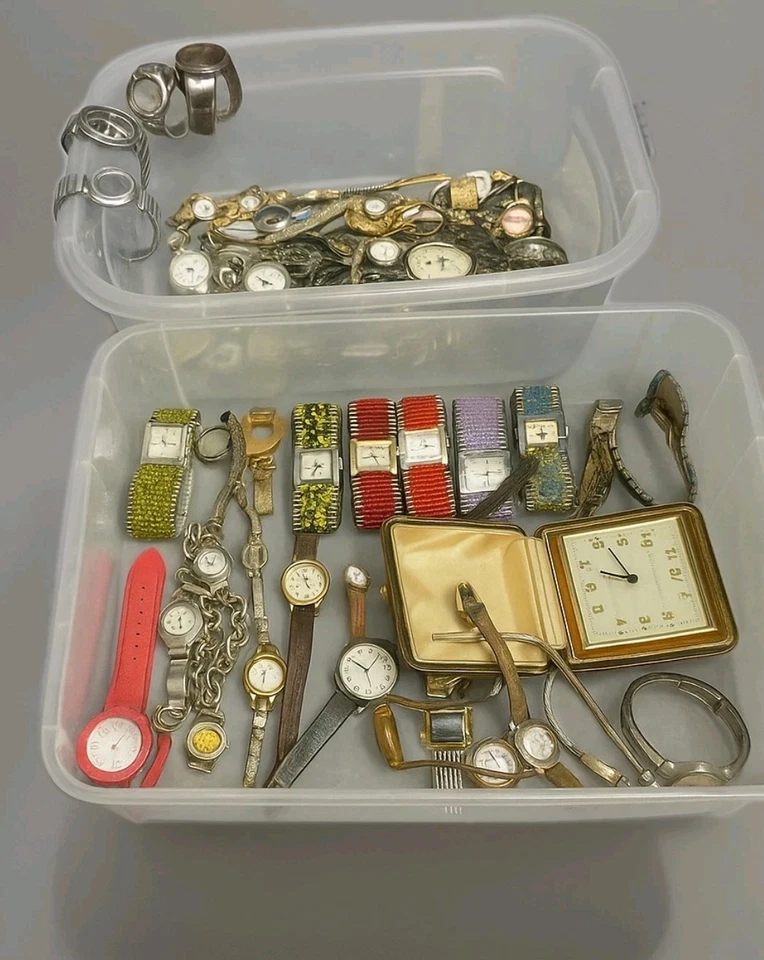 批量 50 + 手表 用于零件或维修 Timex Westclox 日内瓦,Gruen Buren — 第 2/4 张图片