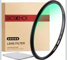 Beschoi 62mm MRC UV Protection Filter Kit, Optical Glass UV Filters Slim...