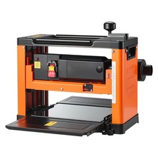 13" Benchtop Planer: 2000W Motor, Dual Rollers, 24-Blade Spiral Head