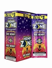 H. Zone Organic Herbal Wrap Full Box 15/5CT - 75 Wraps Total | BEE BERRY Wraps