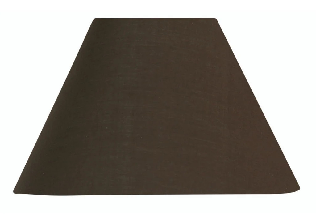 Lampshade Brown 12"" Coolie Chocolate Premium Cotton 300mm Oaks Lighting S501/12
