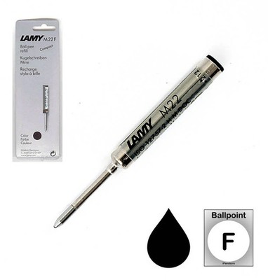 Lamy M22 Compact Ballpoint Pen Refill, Black Fine