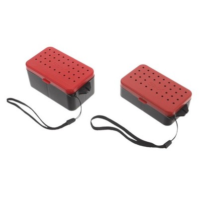 2 Pcs Live Bait Preservation Box Worm Storage Keeper Fishing Tackle