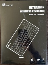 Fintie Ultrathin Bluetooth Slim Keyboard Black QWERTY English EB00044