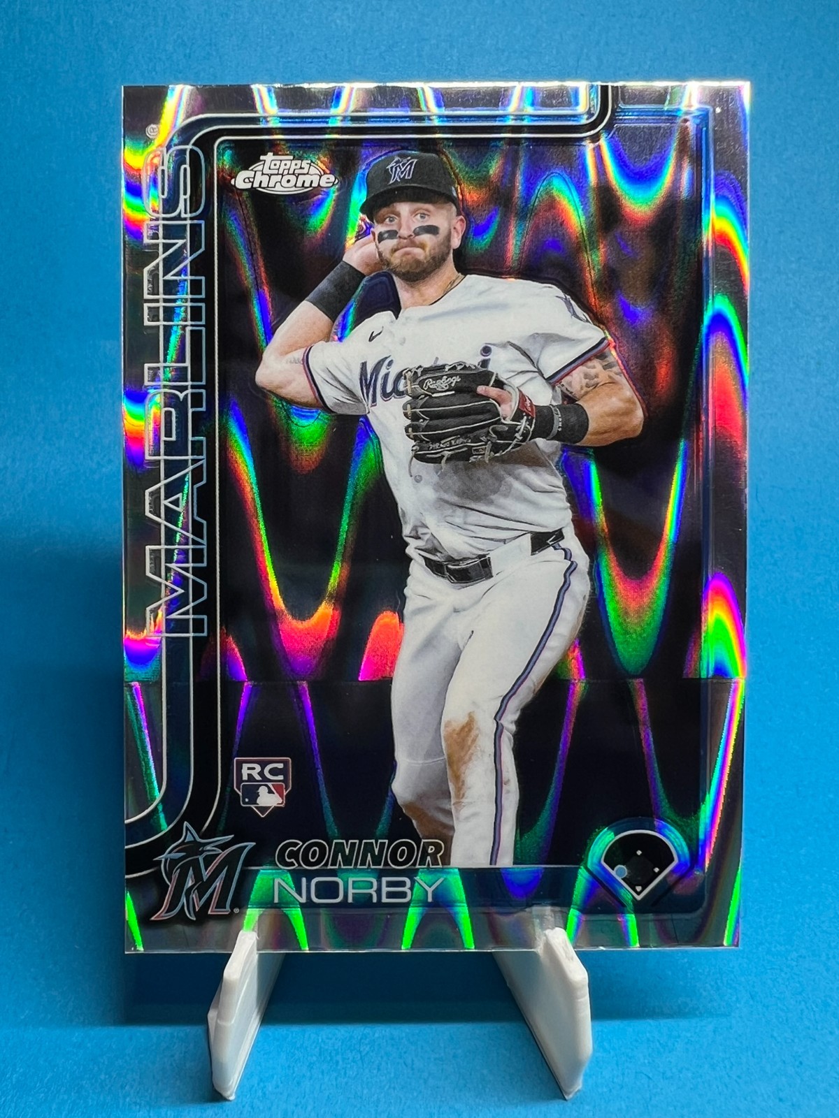 2025 Topps Chrome #199 Connor Norby Raywave Refractors