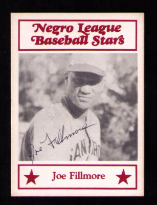 Joe Fillmore Signed 1986 Fritsch #59 Negro League Stars