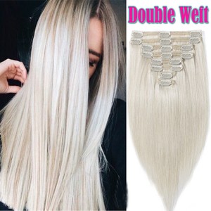 white hair extensions