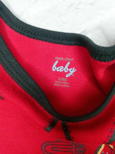 Mon Cheri Baby One-Piece For Boys Size 3-6 Months Fire Rescue Daddy's My Hero - Picture 3 of 4
