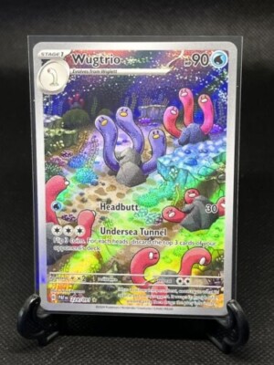 Wugtrio 224/091 Pokemon Scarlet & Violet Paldean Fates Illustration Rare