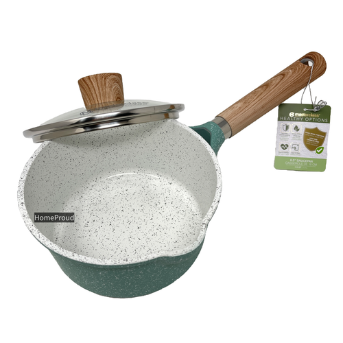 Masterclass Sauce Pan Nonstick Ceramic Coating Small 6.5 inch 1.5 Qt Casserole - 第 6/12 張圖片