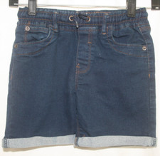Free Planet Jean Shorts Girls Size 6 Large Rolled Hem Dark Wash Denim
