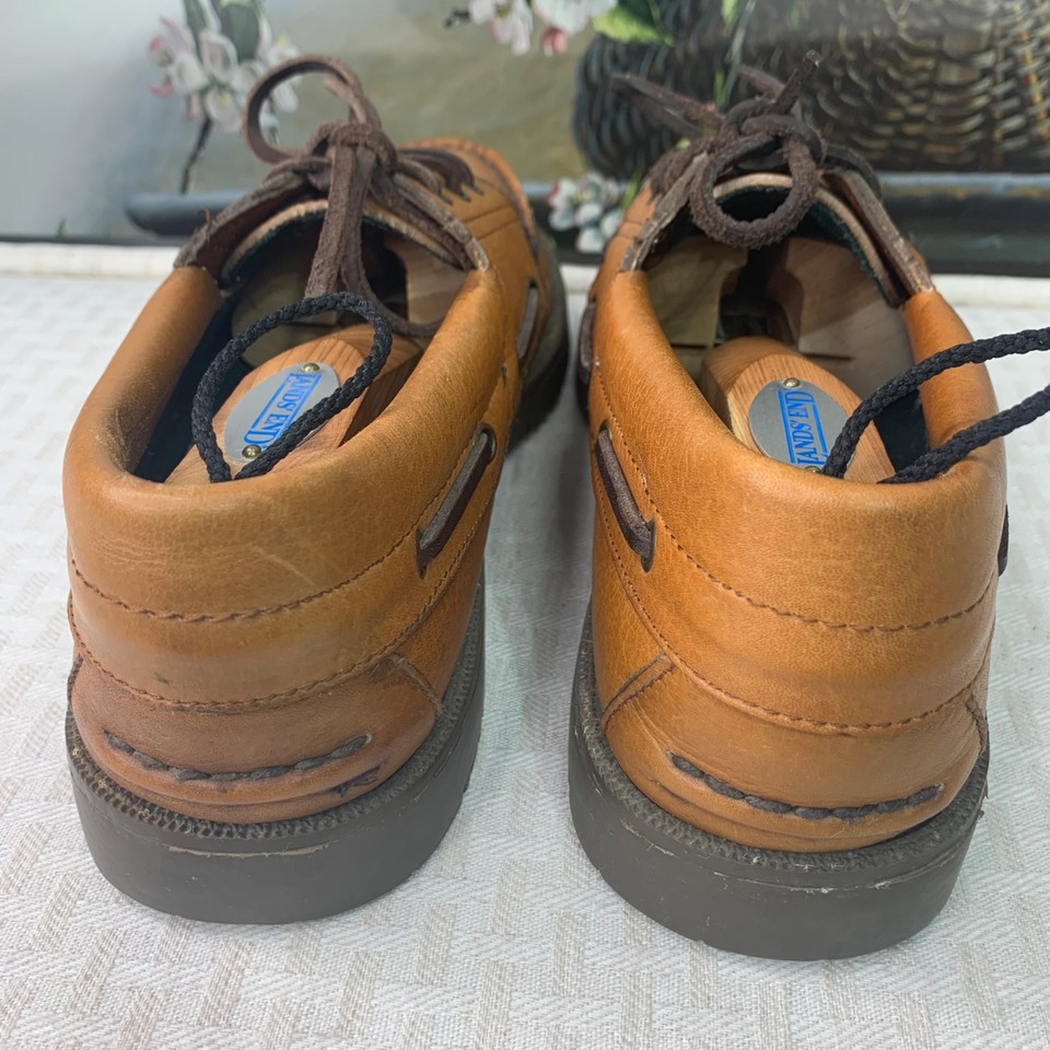 Vintage Dry Dock Mens Brown Leather Boat Shoes Size 9.5 D eBay