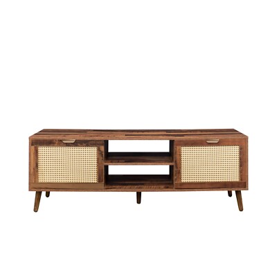 Modern TV Entertainment Furniture - 59'' Media Console for Primary Living Space
