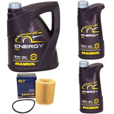 Motoröl Set MANNOL Energy 5W-30 API 7 Liter + Ölfilter für Lexus IS GS Toyota