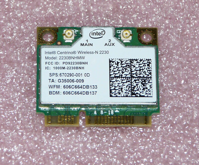 Intel Centrino Wireless-N 2230 2230BNHMW WLAN WiFi Fujitsu Lifebook A532, AH532
