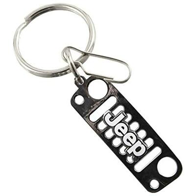 Plasticolor 4477 Jeep Logo Over Grill Metal Key Chain Official Licensed Product
