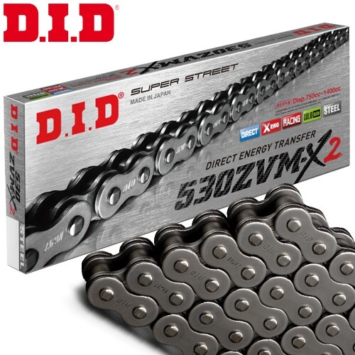 DID 530ZVM-X2 Top Kette 70 Rollen Stahlfarbe Endloskette X-Ring Motorrad Antrieb - Bild 1 von 2