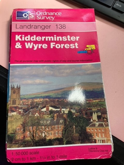 Kidderminster & Wyre Forest Ordnance Survey Map Landranger 138